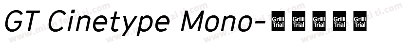 GT Cinetype Mono字体转换